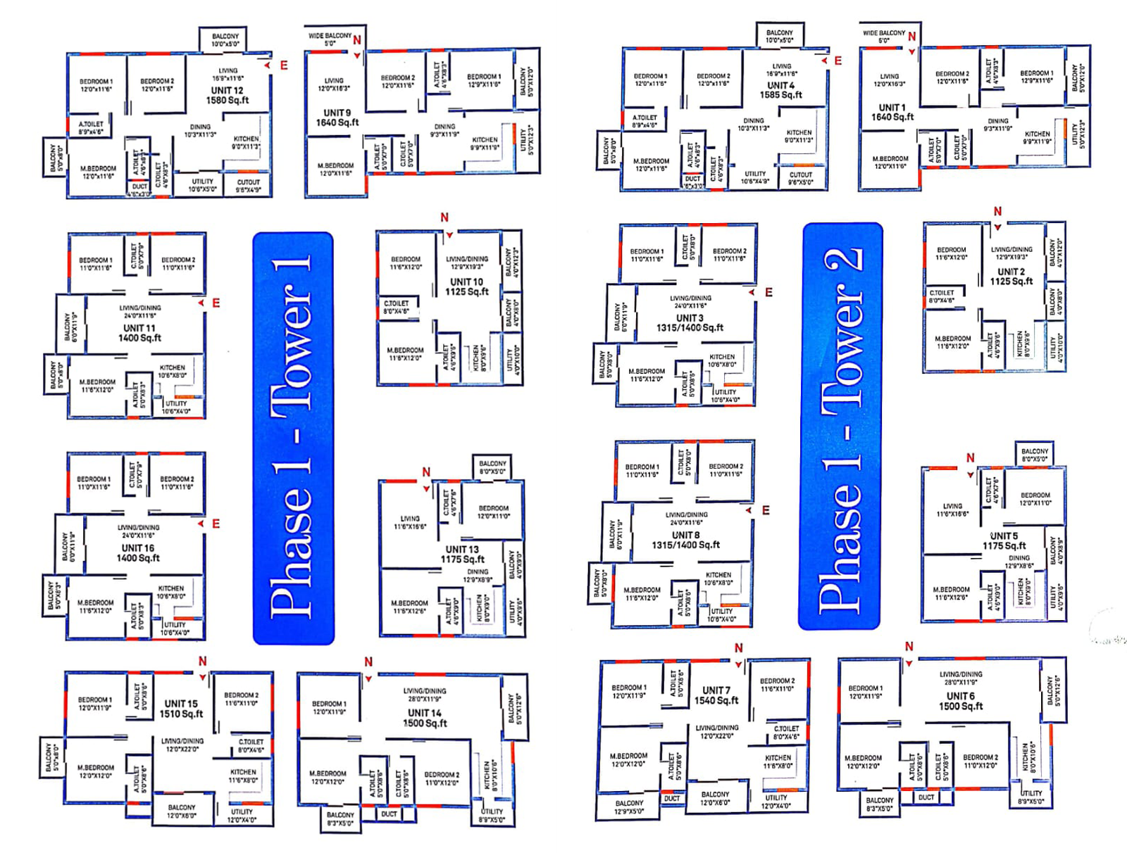 Urban Nest 2 BHK apartment floor plan, Mysore Road